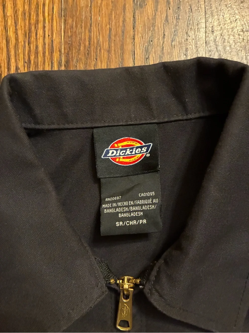 Dickies Men's Black Zip Front Work Jacket